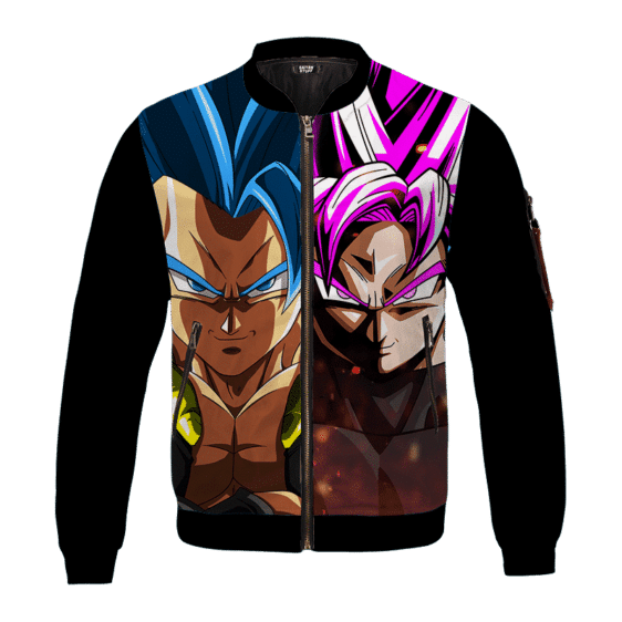 Gogeta Blue and Goku Black Rose Faceoff Jacket for Children