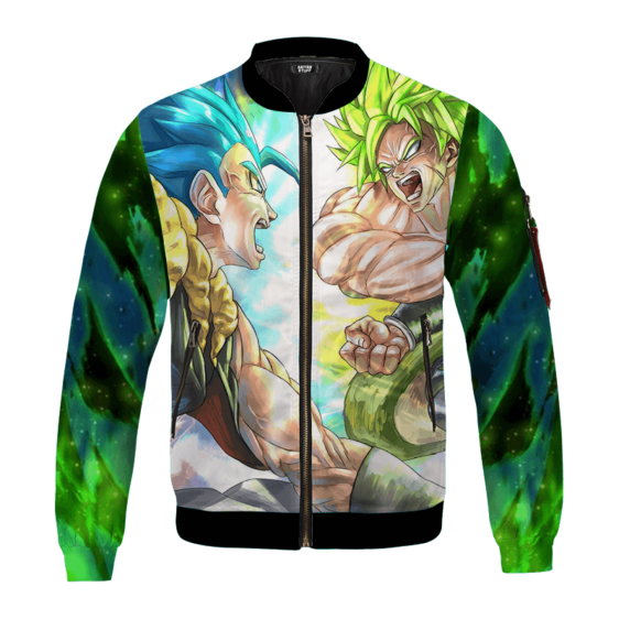 Gogeta vs. Broly Epic Green Battle Children's Bomber Jacket