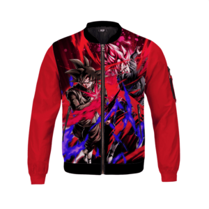 Goku Black & Super Saiyan Rose Bomber Jacket for Children