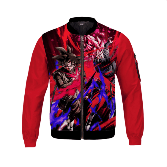 Goku Black & Super Saiyan Rose Bomber Jacket for Children