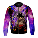 Goku Black & Super Saiyan Rose Galaxy Bomber Jacket for Kids