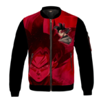 Intense Red Goku Black Bomber Jacket for Children