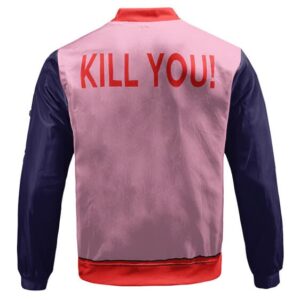 Mercenary Tao Kanji Pink & Navy Bomber Jacket for Kids