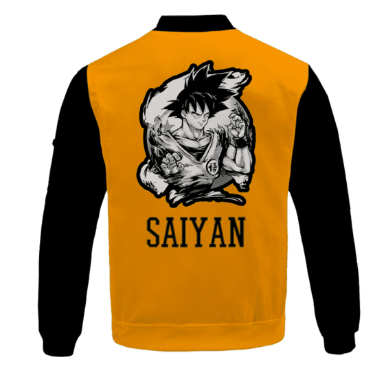 Saiyan Spirit Goku Black & Orange Bomber Jacket for Kids