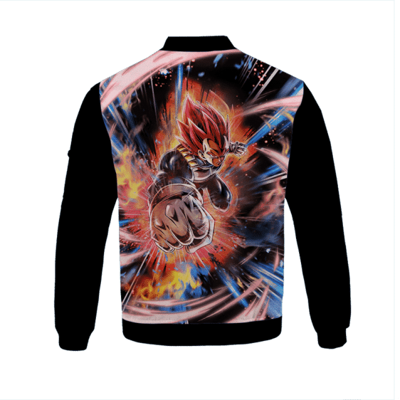 Super Saiyan God Vegeta Explosive Art Children's Bomber Jacket