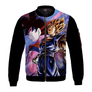 Super Saiyan Vegito and Goku Minimalist Children's Bomber Jacket