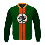 Yamcha-Inspired Kanji Symbol Bomber Jacket for Kids