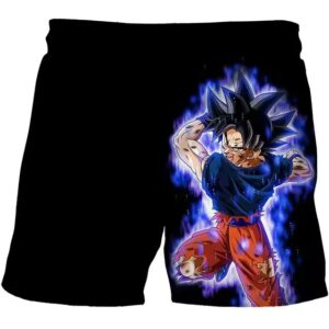 DBZ Goku Ultra Instinct Attack Mode Shorts for Children