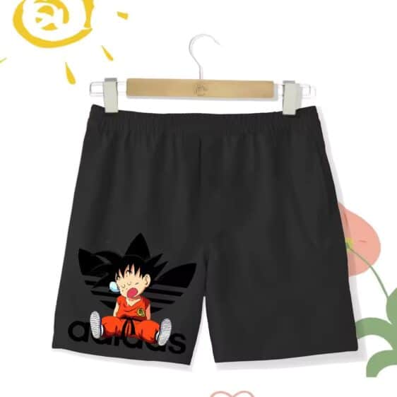 DBZ Kid Goku Sleeping Adidas Logo Parody Children's Shorts