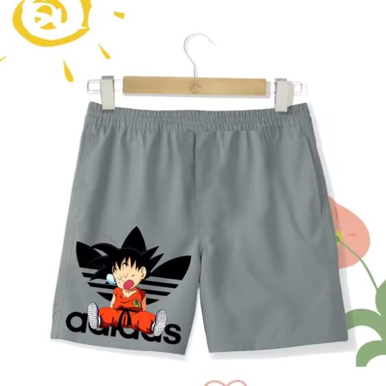 DBZ Kid Goku Sleeping Adidas Logo Parody Children's Shorts