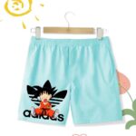 DBZ Kid Goku Sleeping Adidas Logo Parody Children's Shorts
