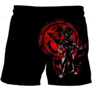 DBZ Saiyan Prince Vegeta Shadow Red Emblem Boys' Shorts