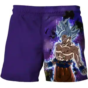 DBZ Ultra Instinct Goku Battle Aura Purple Boys' Shorts