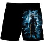 DBZ Ultra Instinct Goku Kanji Silhouette Shorts for Boys