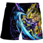 Dragon Ball Future Trunks Energy Slash Black Boys' Shorts