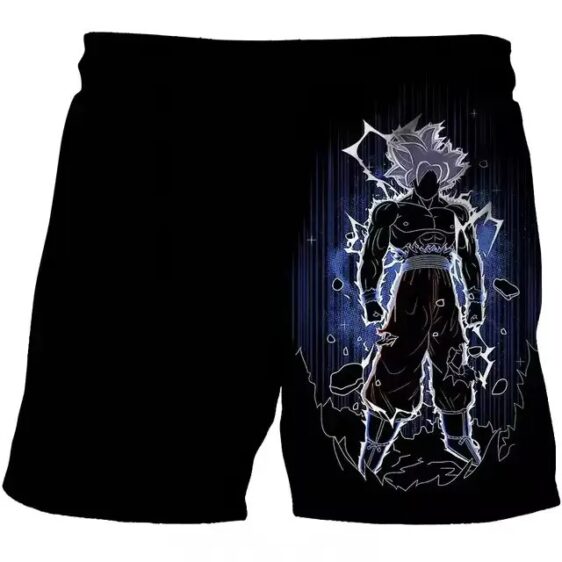 Dragon Ball Goku Ultra Instinct Aura Silhouette Kids Shorts