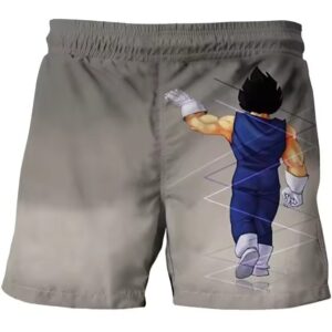 Dragon Ball Iconic Vegeta Farewell Gray Kids Shorts