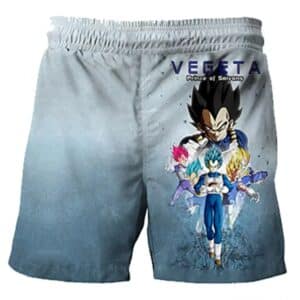 Dragon Ball Vegeta Saiyan Evolution Tribute Shorts for Boys