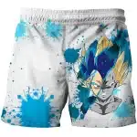 Dragon Ball Vegeta Super Saiyan Paint Splatter Kids Shorts