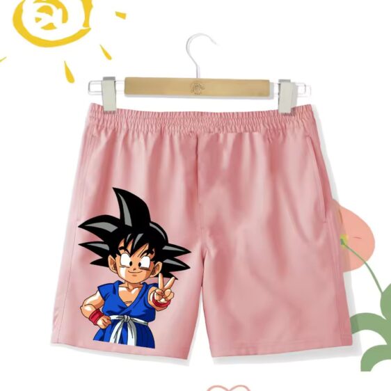 Dragon Ball Z Kid Cute Goku Victory Pose Shorts for Kids