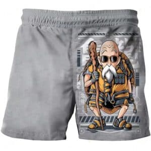 Dragon Ball Z Master Roshi Modern Outfit Gray Kids Shorts