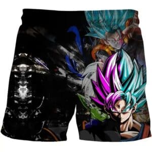 Dragon Ball Z Villains & Heroes Goku Art Battle Boys' Shorts