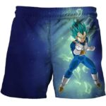 Enraged Vegeta Super Saiyan Blue Cosmic Aura Kids Shorts