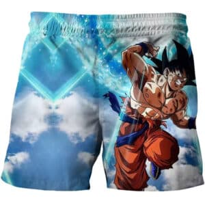 Ripped Clothes Son Goku Battle Sky Art Shorts for Children