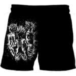 Saiyan Goku Vegeta Gohan Silhouette Black Children's Shorts