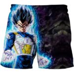 Saiyan Prince Vegeta Blue Ultra Instinct Aura Kids Shorts