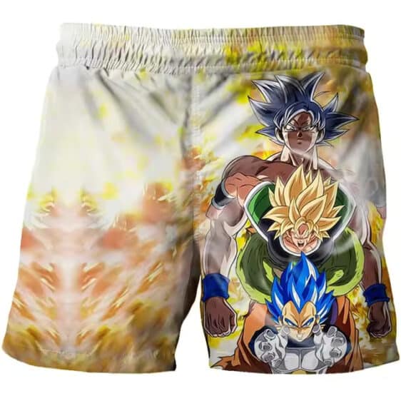 Saiyan Trio Power Goku Broly Vegeta Shorts for Children