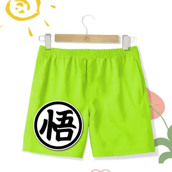 Son Goku Wisdom Go Kanji Symbol DBZ Shorts for Children