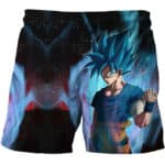 Super Saiyan Blue Goku Serious Battle Mode Shorts for Kids