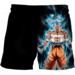 Ultra Instinct Form Goku Saiyan Aura Black Shorts for Boys