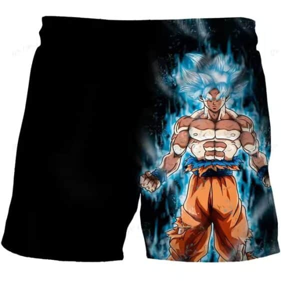 Ultra Instinct Form Goku Saiyan Aura Black Shorts for Boys