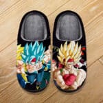 Dragon Ball Z Bardock Saiyan Legacy Black Plush Slippers