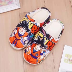 Dragon Ball Z Base Form Son Goku Print Indoor Slippers