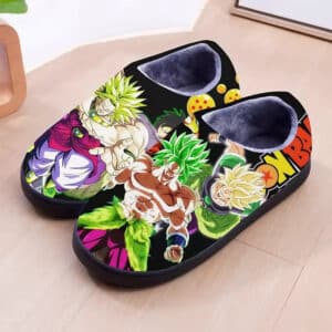 Dragon Ball Z Legendary Saiyan Broly Forms Black Slippers