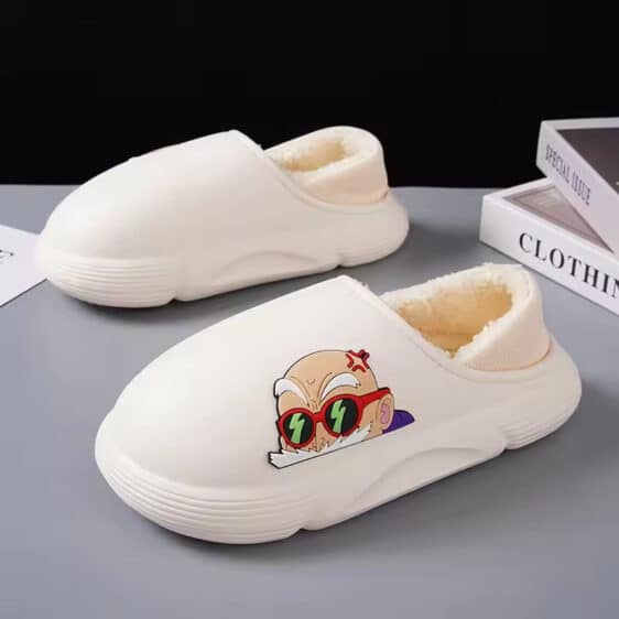 Dragon Ball Z Minimalist Master Roshi Face Cozy Slippers