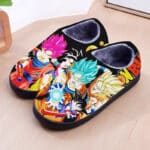 Dragon Ball Z Son Goku Evolution Black Plush Slippers