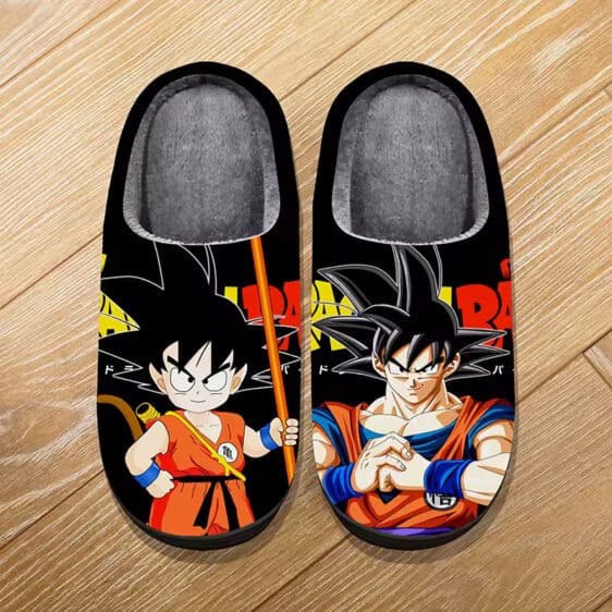 Dragon Ball Z Young & Adult Goku Tribute Black Slippers