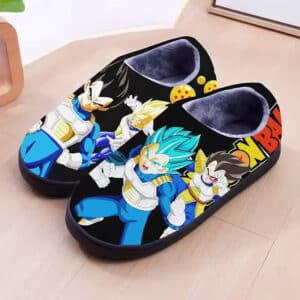 Saiyan Prince Vegeta Evolution Black Dragon Ball Z Slippers