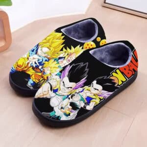 Saiyan Warrior Fusion Gotenks Black Dragon Ball Z Slippers