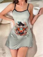 DBZ Son Goku Mystical Energy Sphere Cloud Art Slip Dress