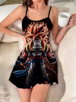 Dragon Ball Super Saiyan Gogeta Flame Aura Slip Dress