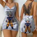 Dragon Ball Ultra Instinct Goku Power Cartoon Slip Dress