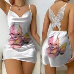 Dragon Ball Z Angry Evil Majin Buu Lace Back Slip Dress