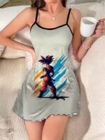 Dragon Ball Z Goku Artistic Neon Speed Burst Slip Dress