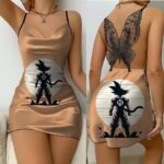 Dragon Ball Z Monkey-Tailed Son Goku Lace Back Slip Dress