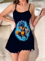 Dragon Ball Z Super Saiyan Blue Goku Aura Slip Dress